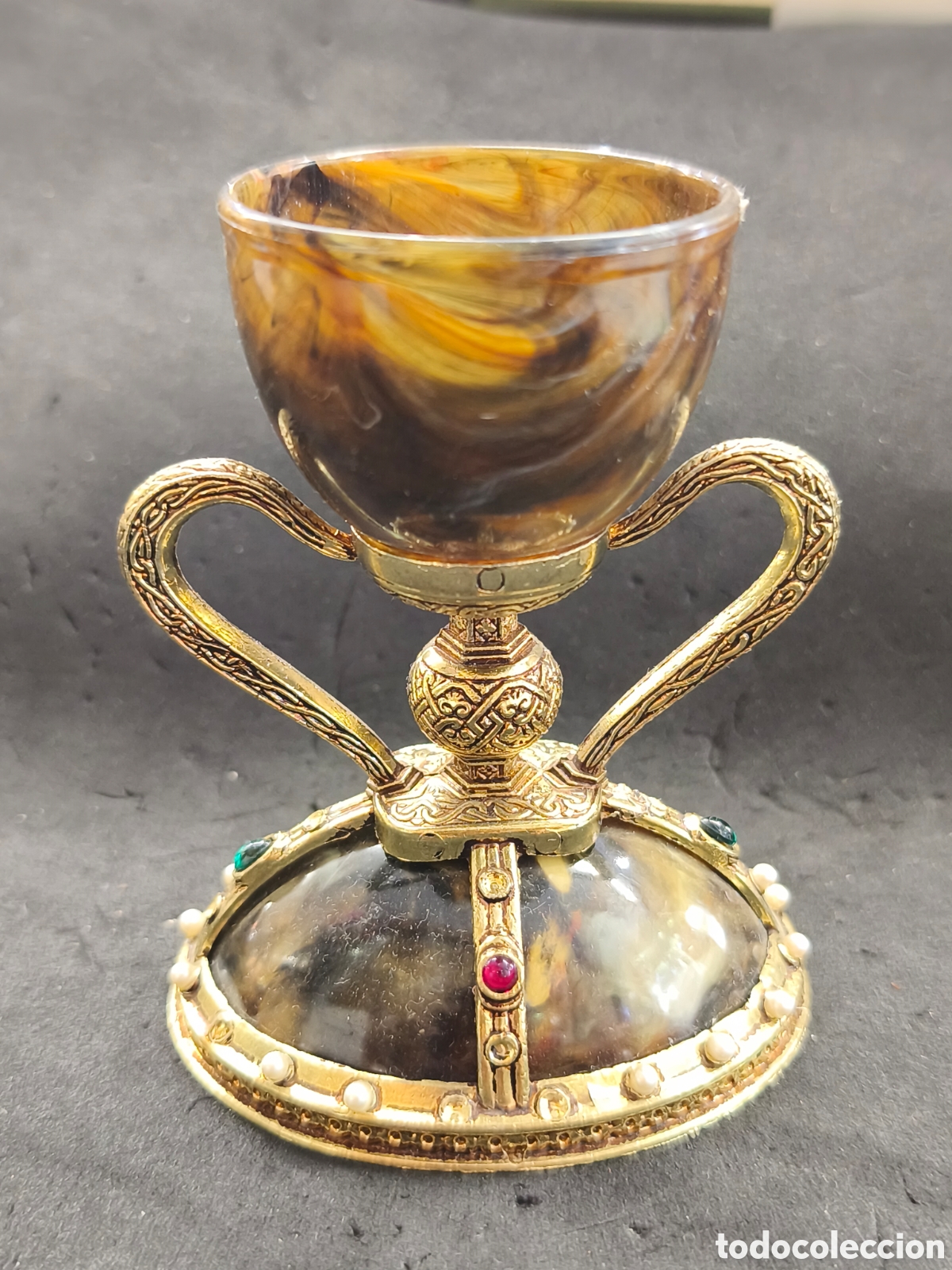 Antig&uuml;edades: Replica santo grial C&aacute;liz de valencia, ultima cena del se&ntilde;or