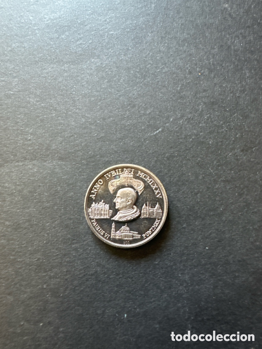 Antig&uuml;edades: Medalla del Vaticano de Pablo VI a&ntilde;o 1975, plata de 800