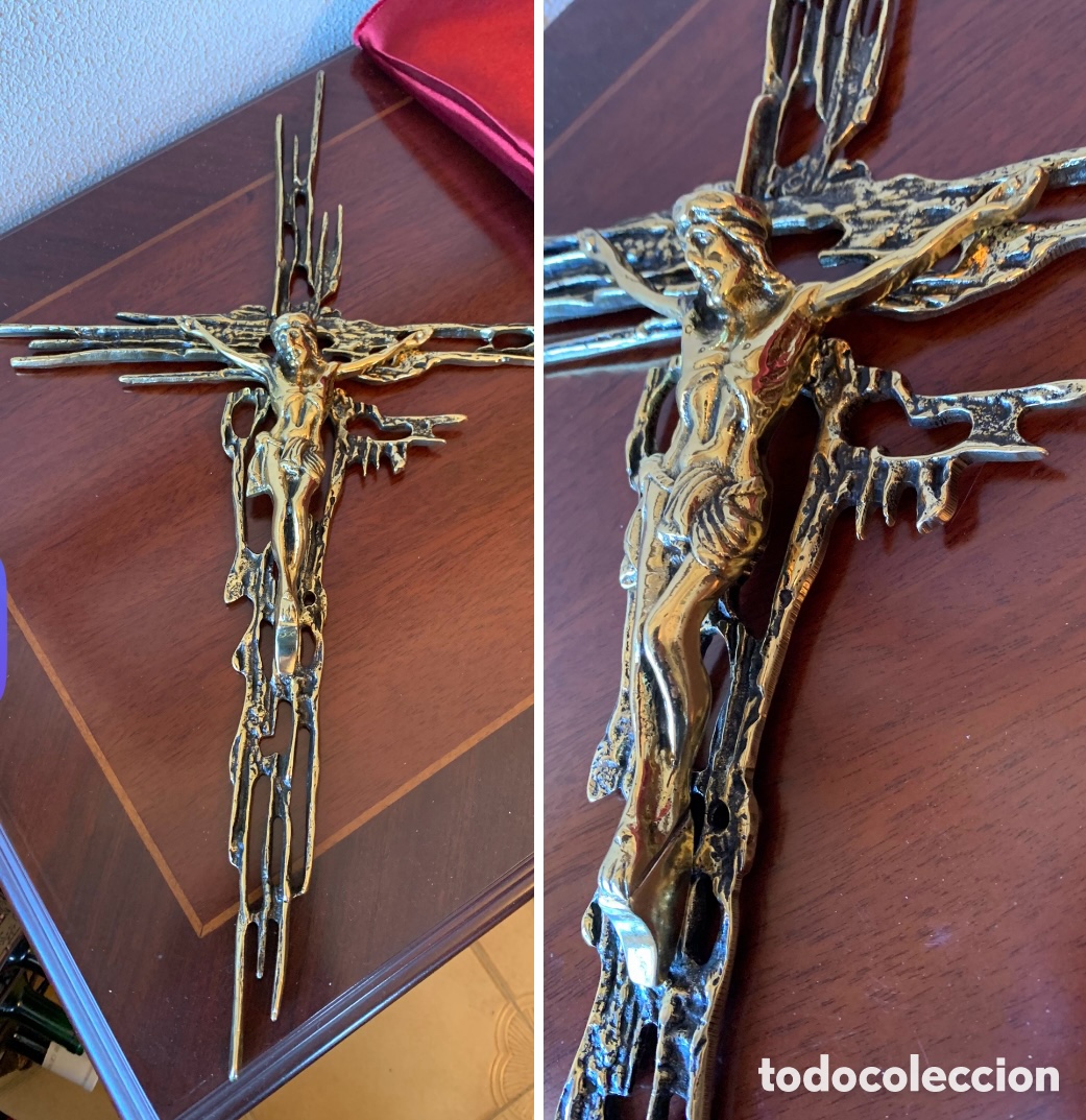 Antiques: Cristo Crucifijo Bronce 46cm