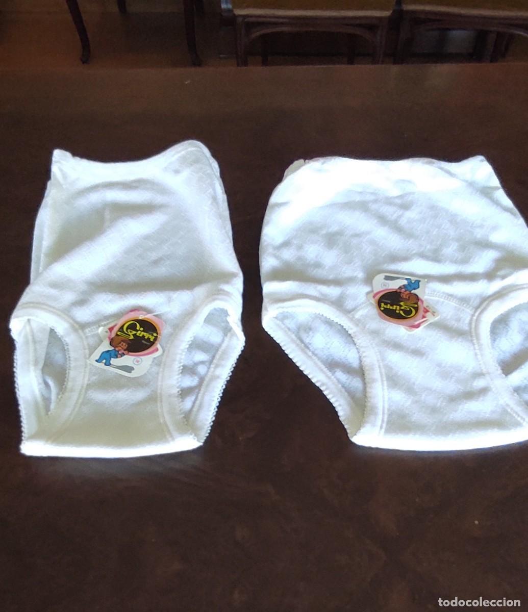 Antig&uuml;edades: LOTE DE 2 BRAGUITAS CLASICAS VINTAGE PARA NI&Ntilde;A/JUVENIL. CON ETIQUETAS ORIGINALES.