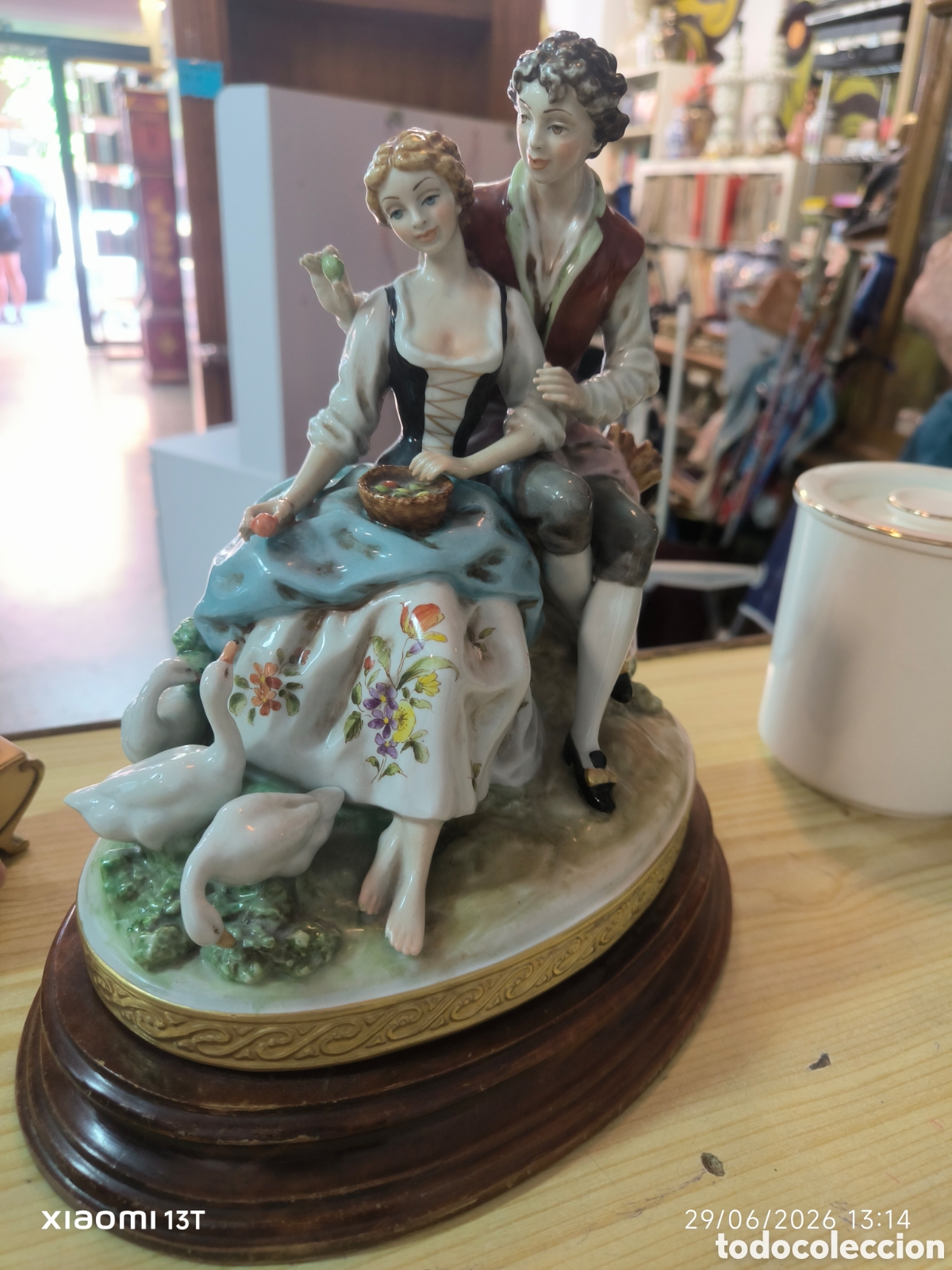 Antig&uuml;edades: Figura porcelana Salvador