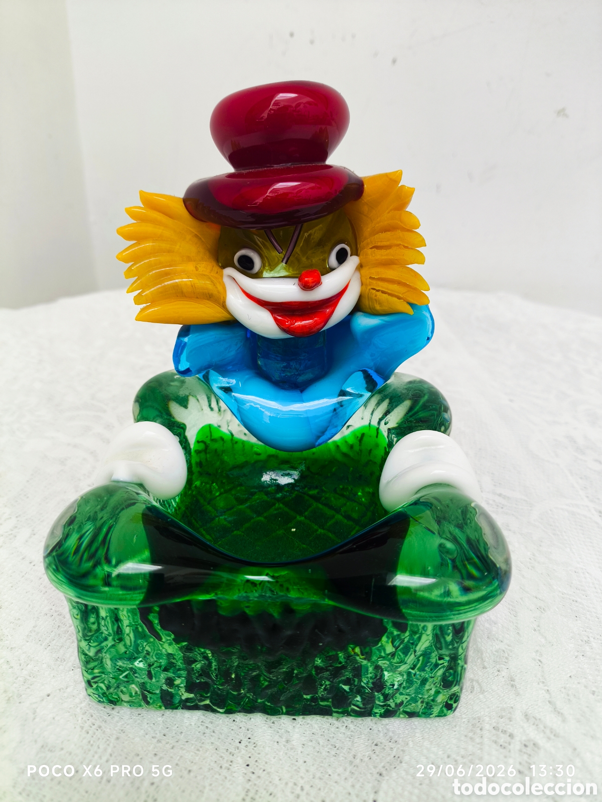Antig&uuml;edades: Cenicero payaso murano 19070 - Foto 2
