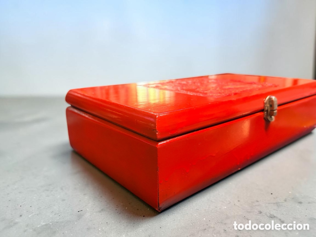 Antig&uuml;edades: Antigua caja de t&eacute; Lipton decorada - Foto 2