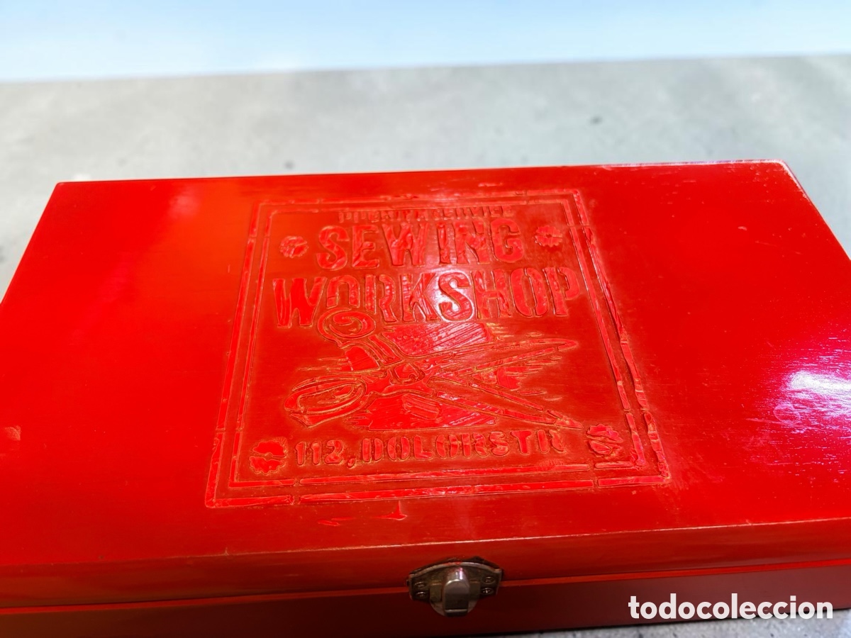 Antig&uuml;edades: Antigua caja de t&eacute; Lipton decorada - Foto 3