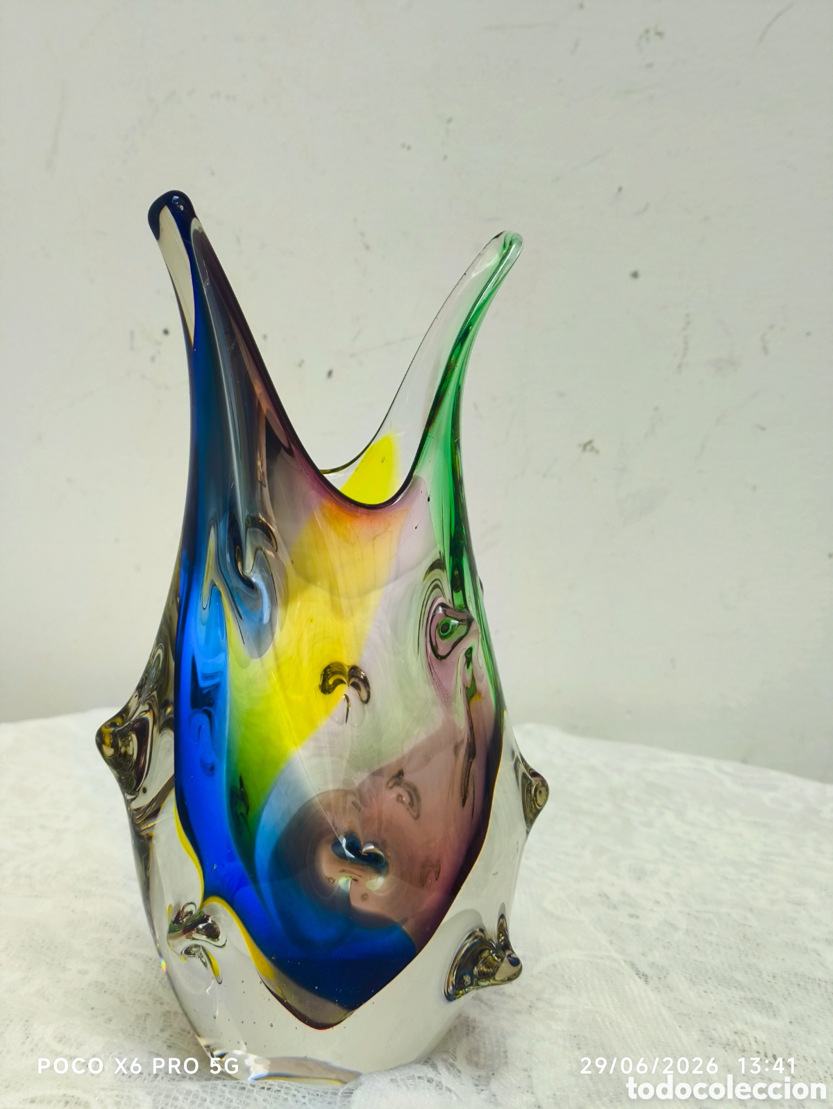 Antig&uuml;edades: Exclusivo Jarr&oacute;n murano 1960 - Foto 3