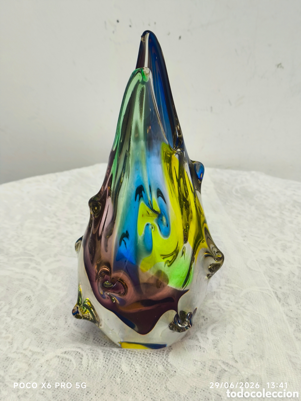 Antig&uuml;edades: Exclusivo Jarr&oacute;n murano 1960 - Foto 4