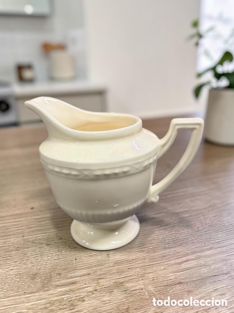 Antig&uuml;edades: Jarra de leche Recamier Royal Creamware - Foto 2