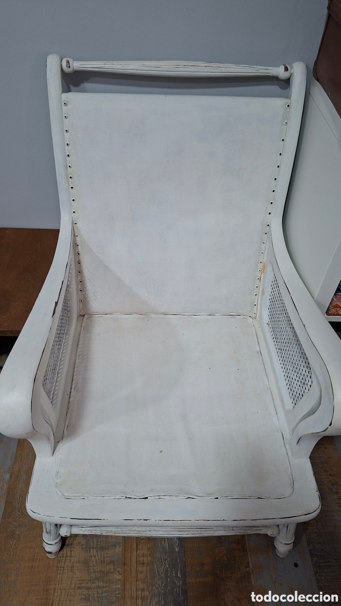 Antig&uuml;edades: Par de Sillones Madera Antiguos - Foto 8