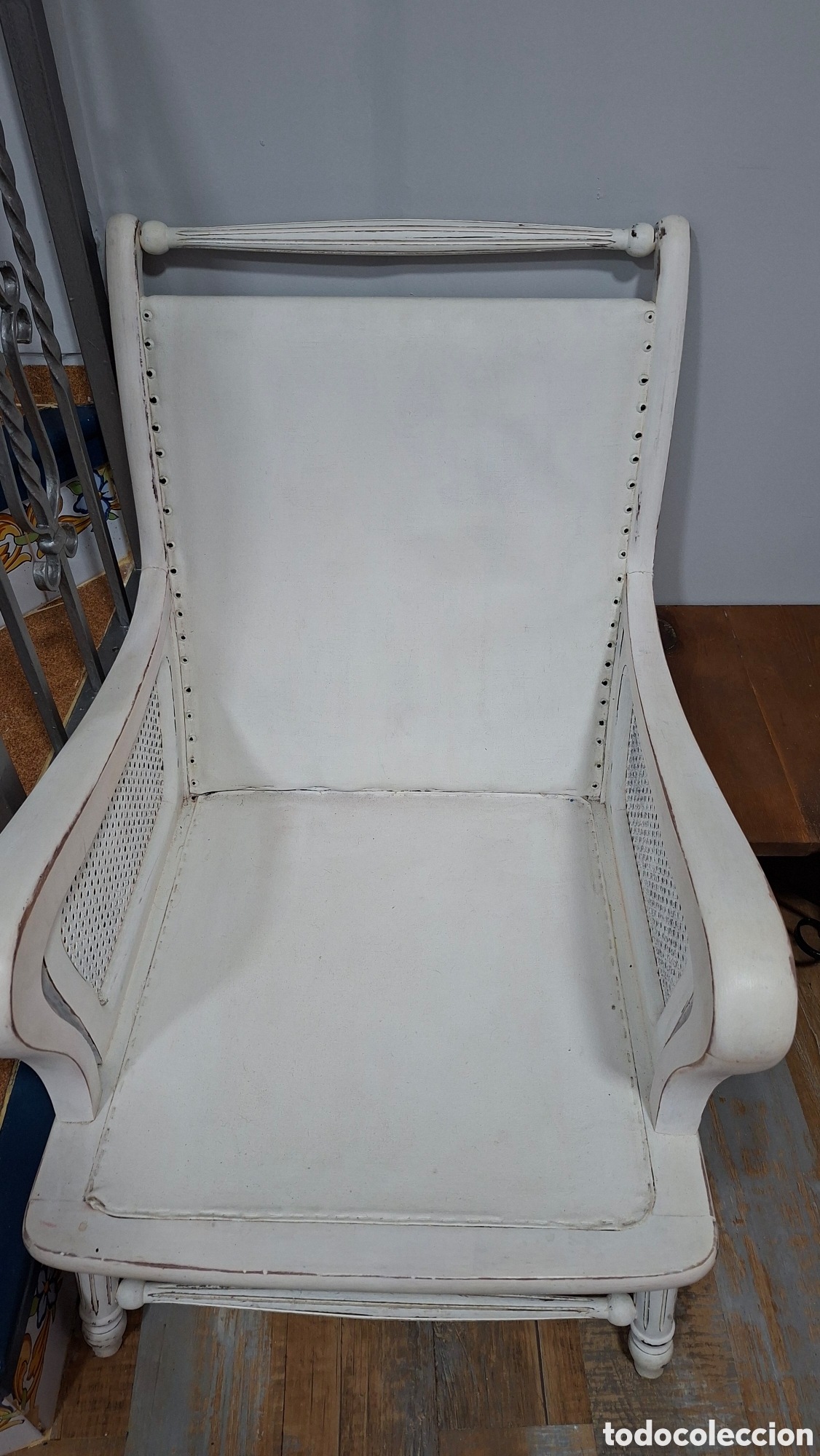 Antig&uuml;edades: Par de Sillones Madera Antiguos - Foto 9