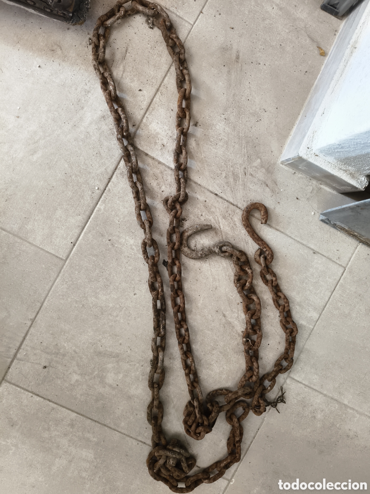 Antig&uuml;edades: Gran cadena de hierro para caballerias