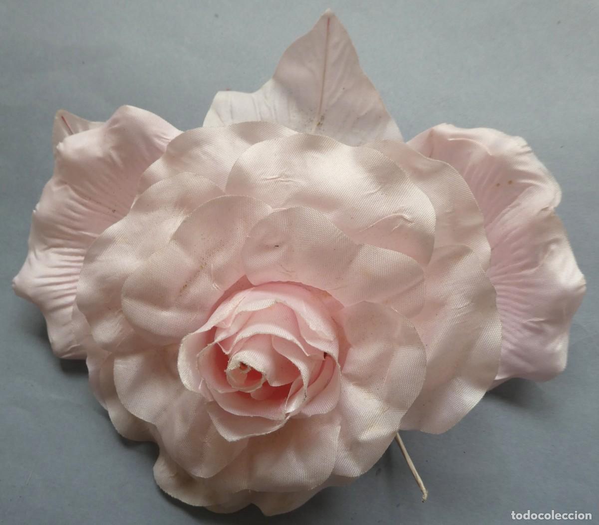 Antig&uuml;edades: FLOR DE TELA PARA ADORNAR PRENDAS MEDIADOS S.XX