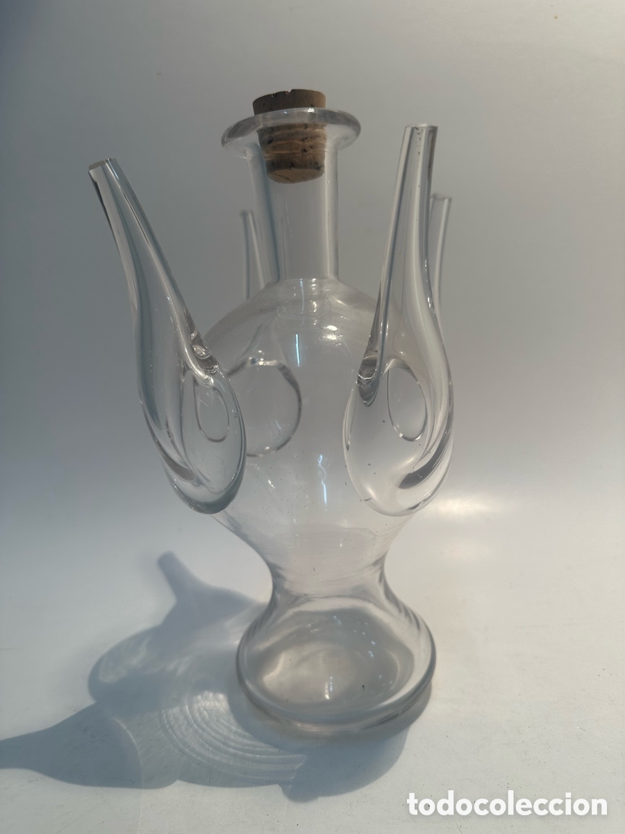 Antig&uuml;edades: ALMORRATXA O ALMORRAJA. CRISTAL SOPLADO CATALAN ANTIGUO. SIGLO XIX.