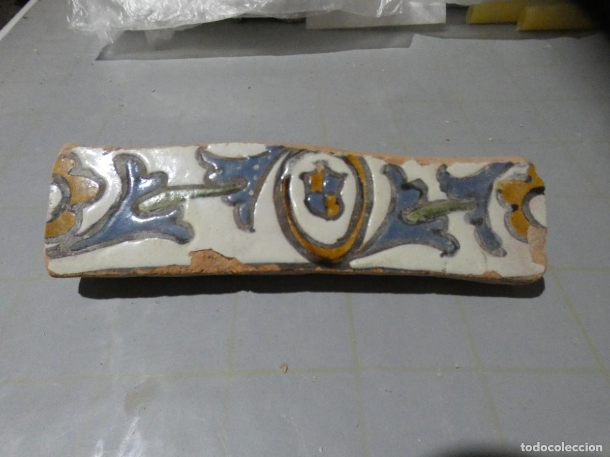 Antig&uuml;edades: Azulejo Espa&ntilde;ol, Toledo Alizar Cuerda seca siglo 16