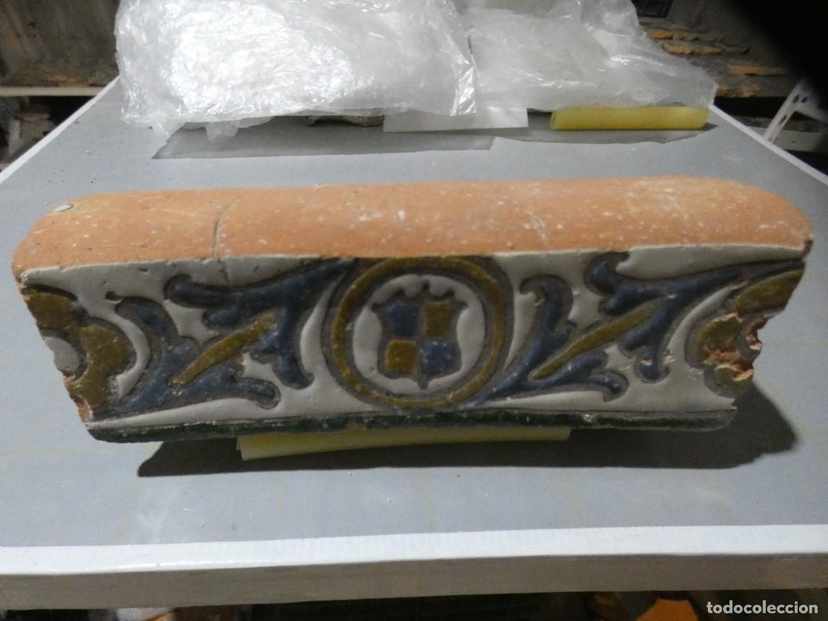 Antig&uuml;edades: Azulejo Espa&ntilde;ol, Toledo Alizar Cuerda seca siglo 16