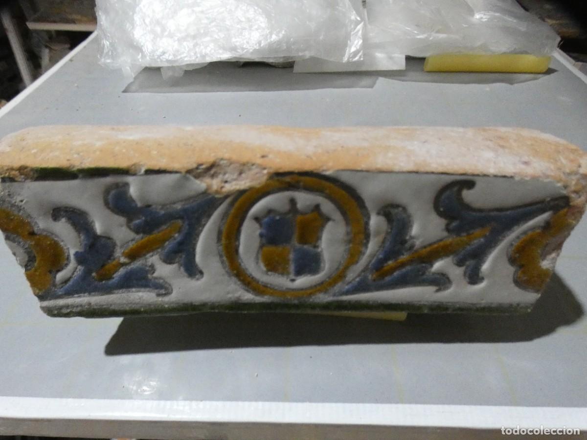 Antig&uuml;edades: Azulejo Espa&ntilde;ol, Toledo Alizar Cuerda seca siglo 16