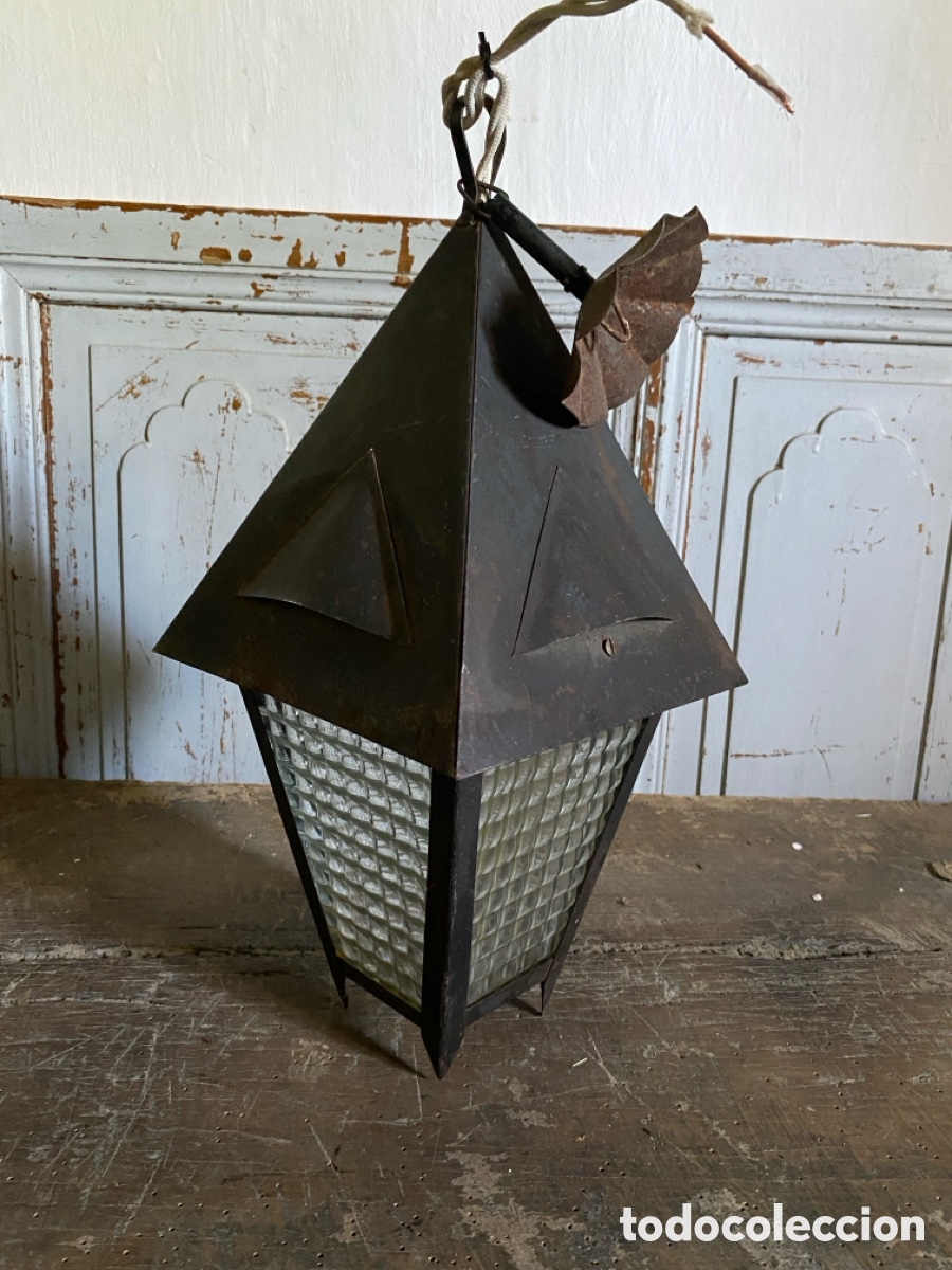 Antig&uuml;edades: Farol antiguo grande - Foto 2