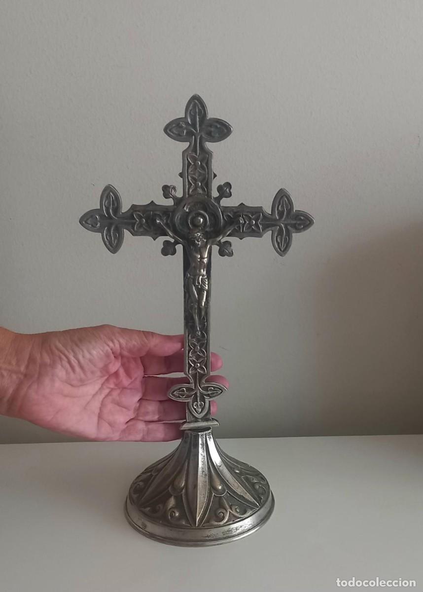 Antiquit&eacute;s: CRUZ CON PUNZ&Oacute;N. 31 cm.