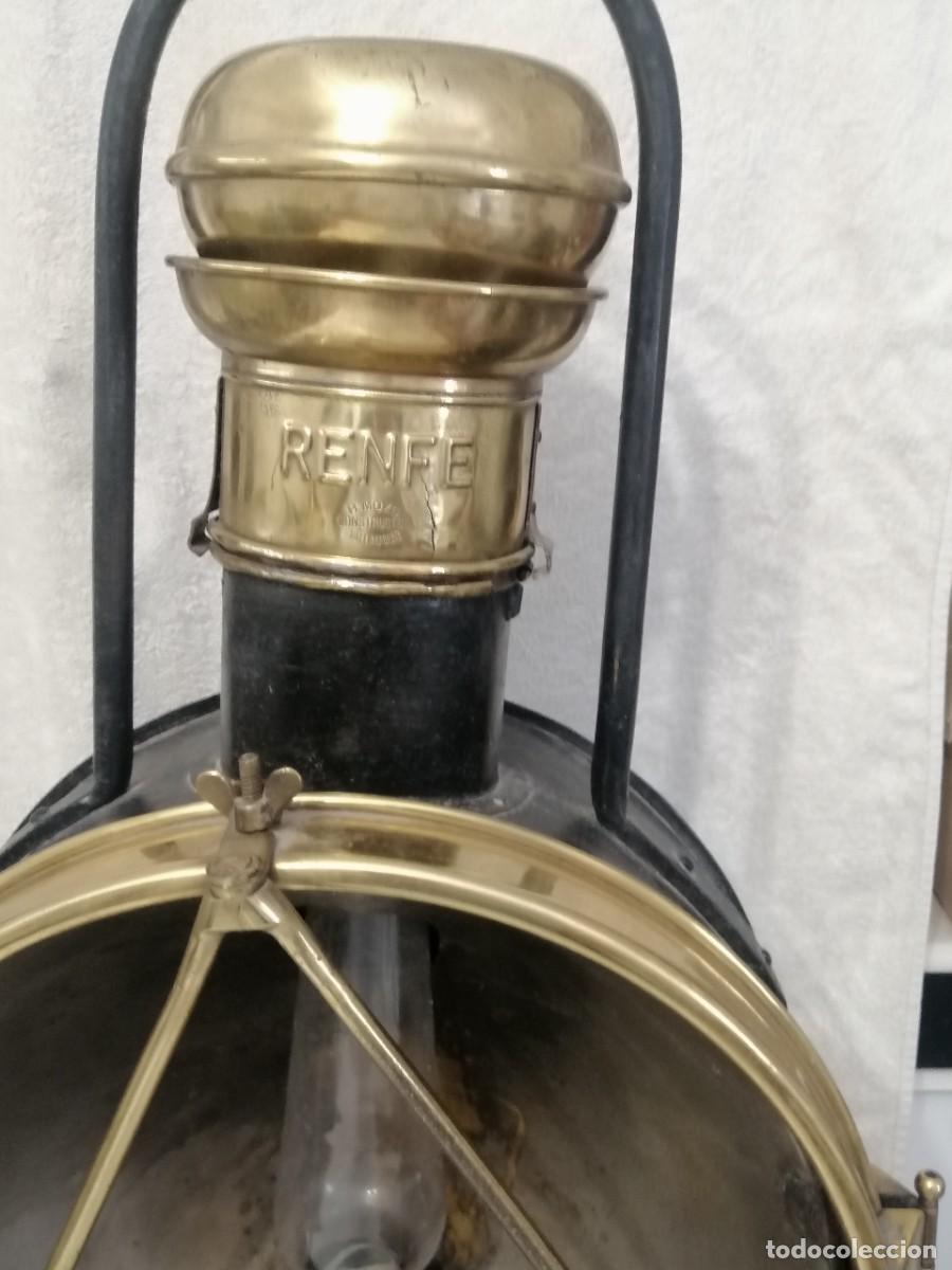 Antig&uuml;edades: Farol Renfe para locomotora. - Foto 2