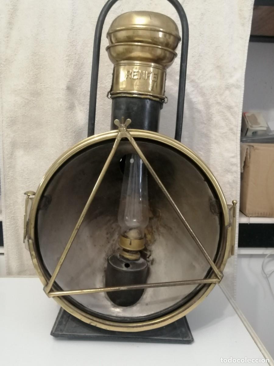 Antig&uuml;edades: Farol Renfe para locomotora. - Foto 3