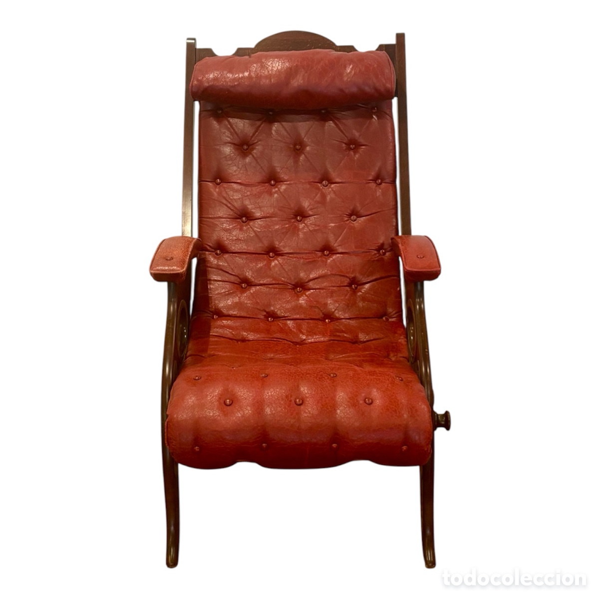 Antig&uuml;edades: Sill&oacute;n de campa&ntilde;a Circa 1.890. - Foto 2