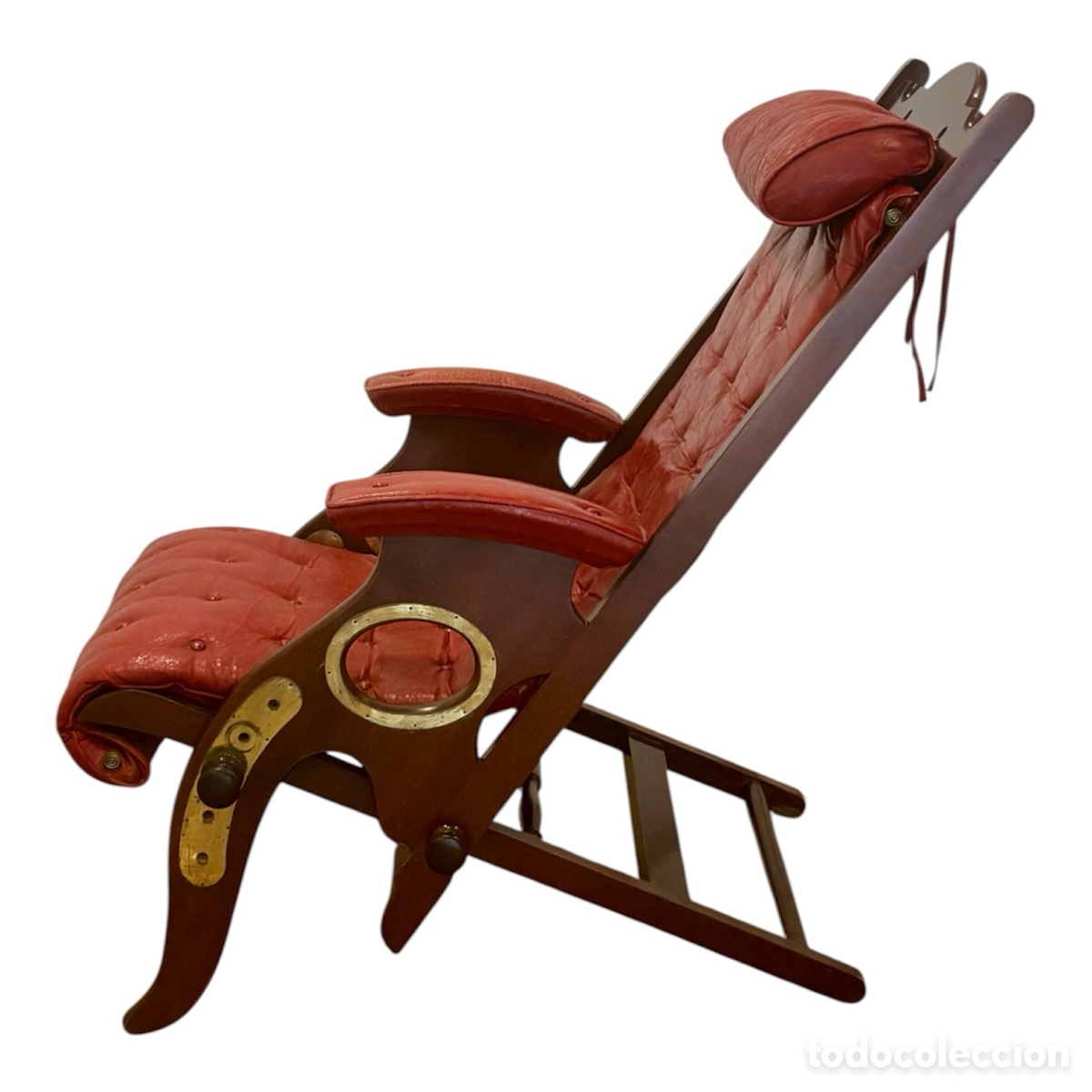 Antig&uuml;edades: Sill&oacute;n de campa&ntilde;a Circa 1.890. - Foto 5