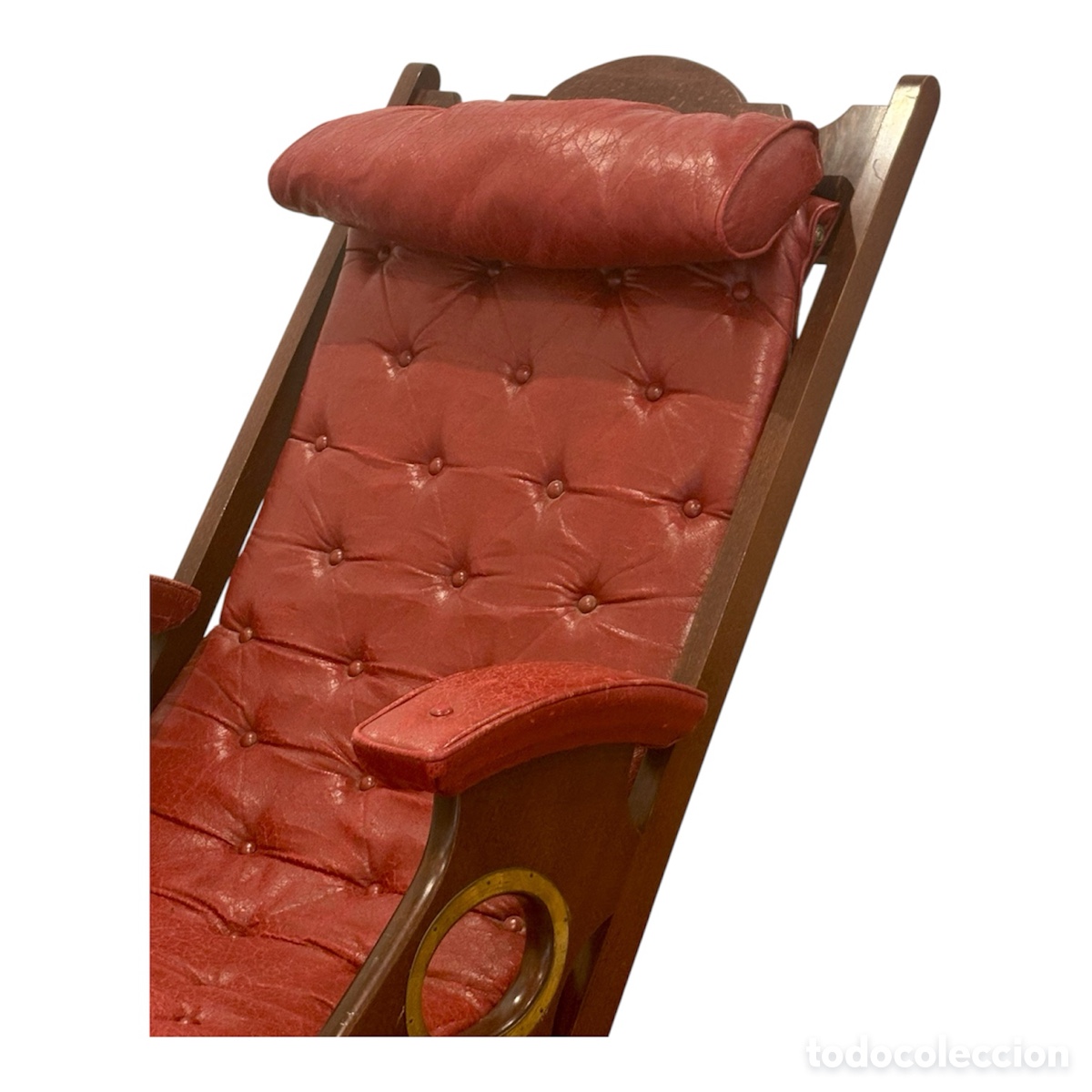 Antig&uuml;edades: Sill&oacute;n de campa&ntilde;a Circa 1.890. - Foto 6