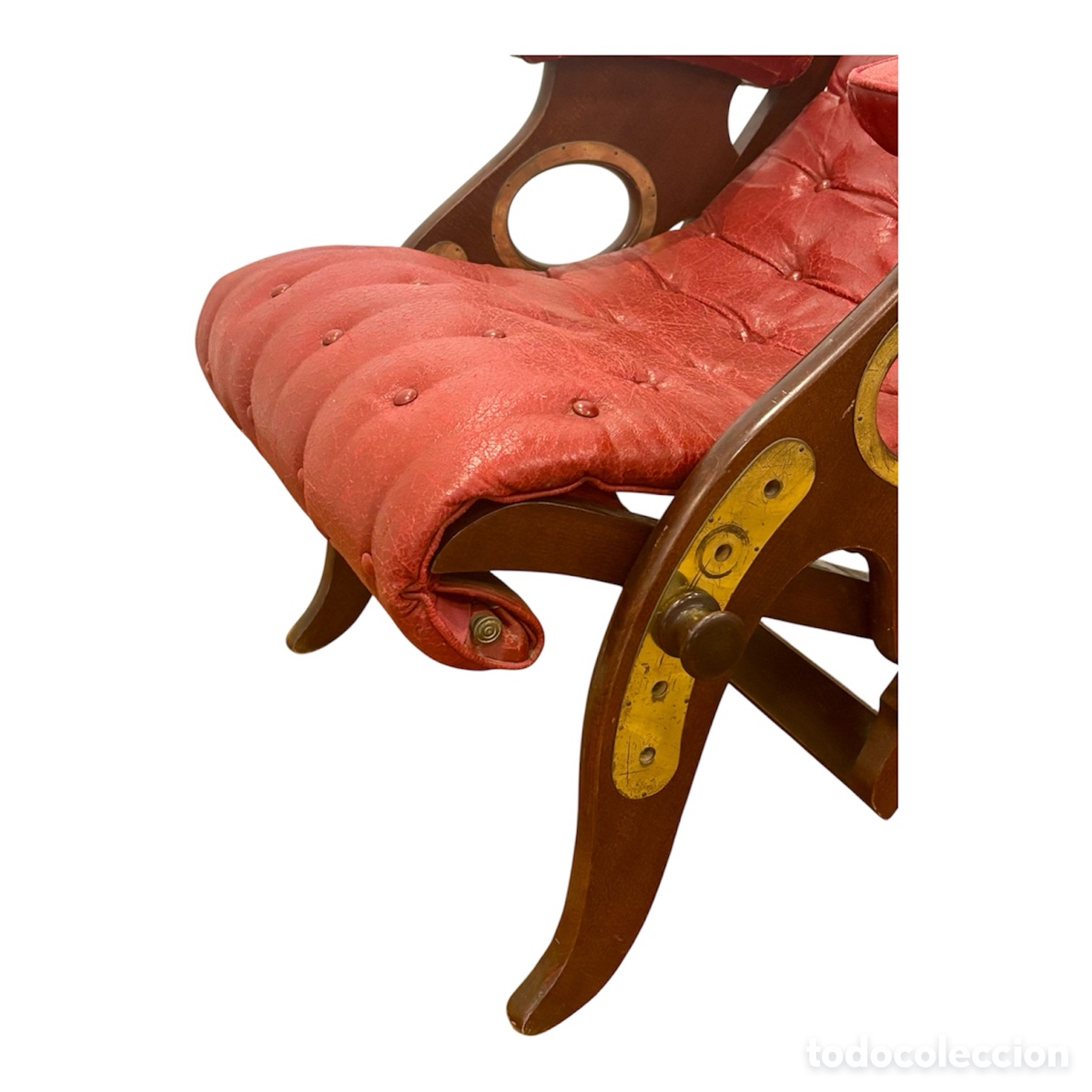 Antig&uuml;edades: Sill&oacute;n de campa&ntilde;a Circa 1.890. - Foto 8