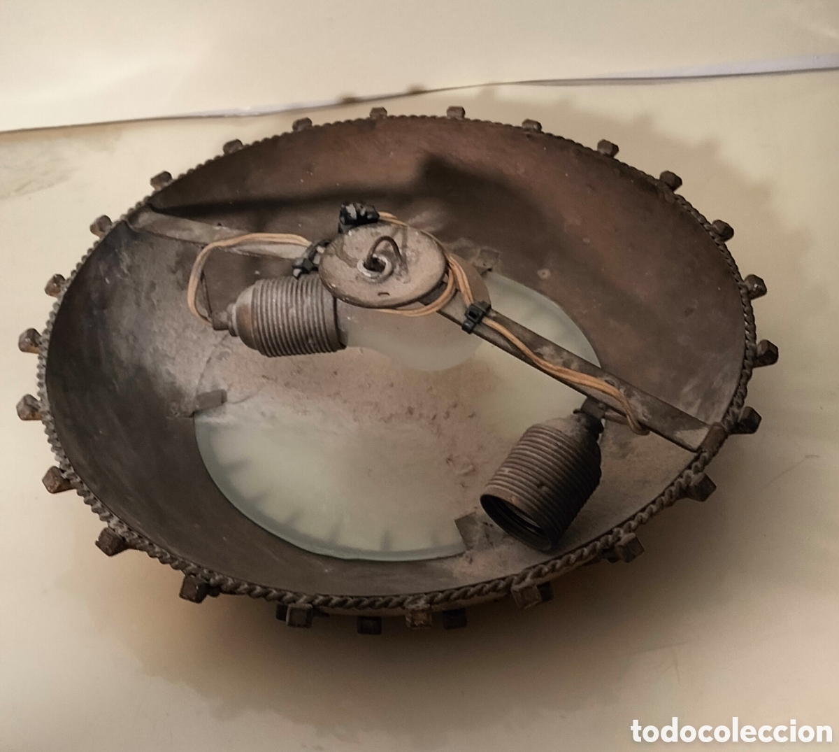 Antig&uuml;edades: Lampara sol . A&ntilde;os 30 - 50 - Foto 5