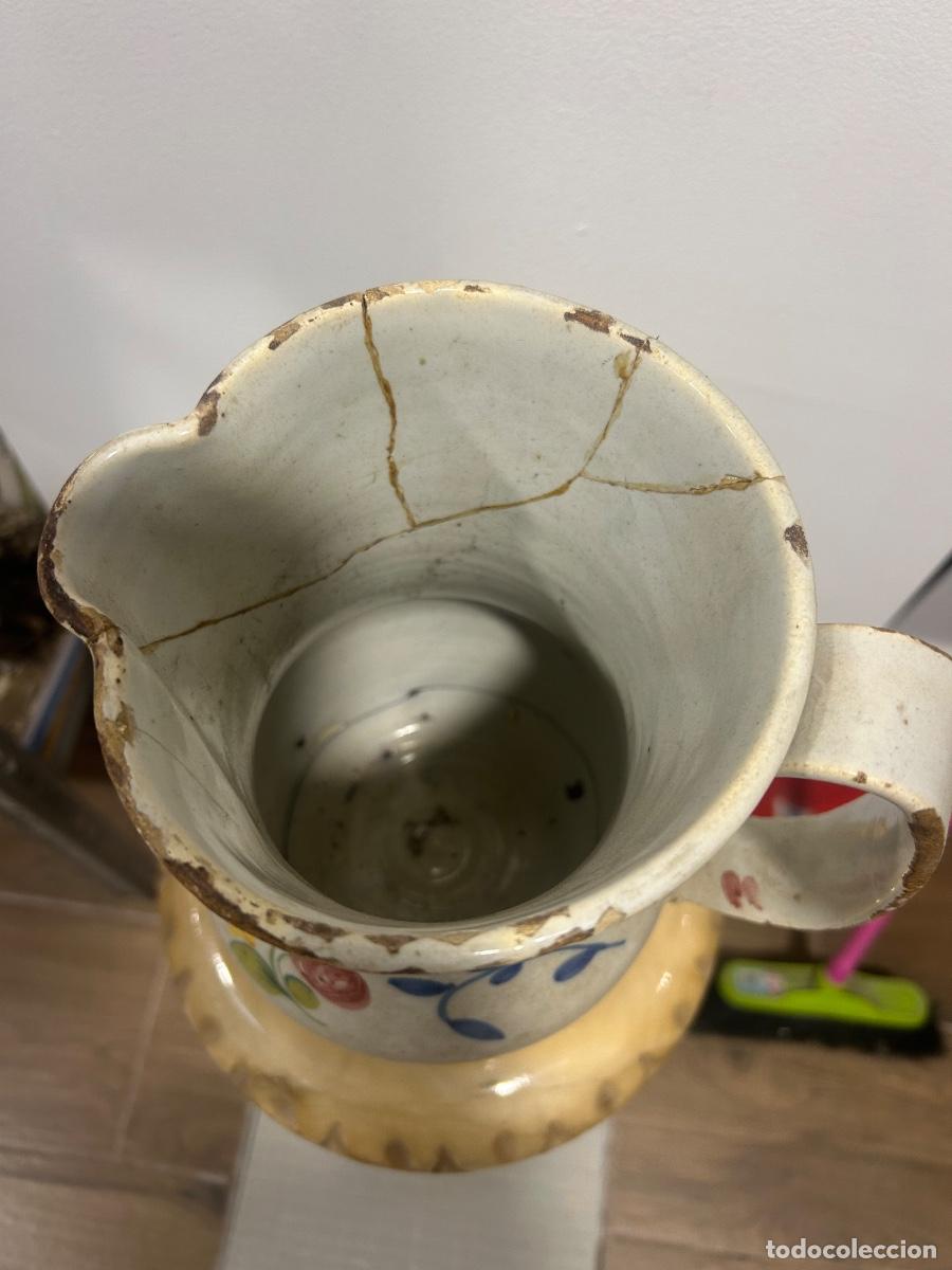 Antig&uuml;edades: Jarra Talavera SIGLO XIX - Foto 2