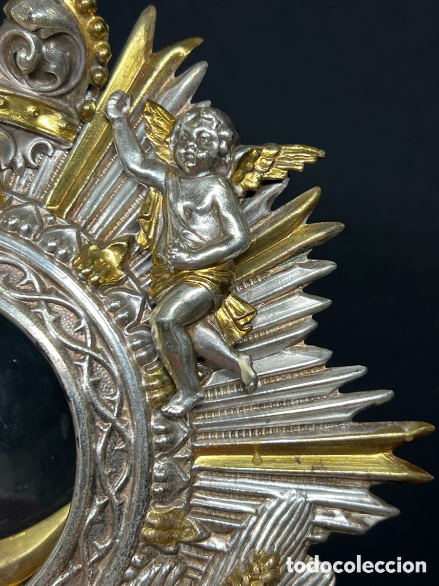 Antig&uuml;edades: Custodia Eucar&iacute;stica. Siglo XIX - Foto 8