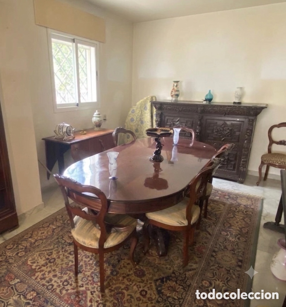 Antig&uuml;edades: Mesa de comedor Caoba - Foto 2