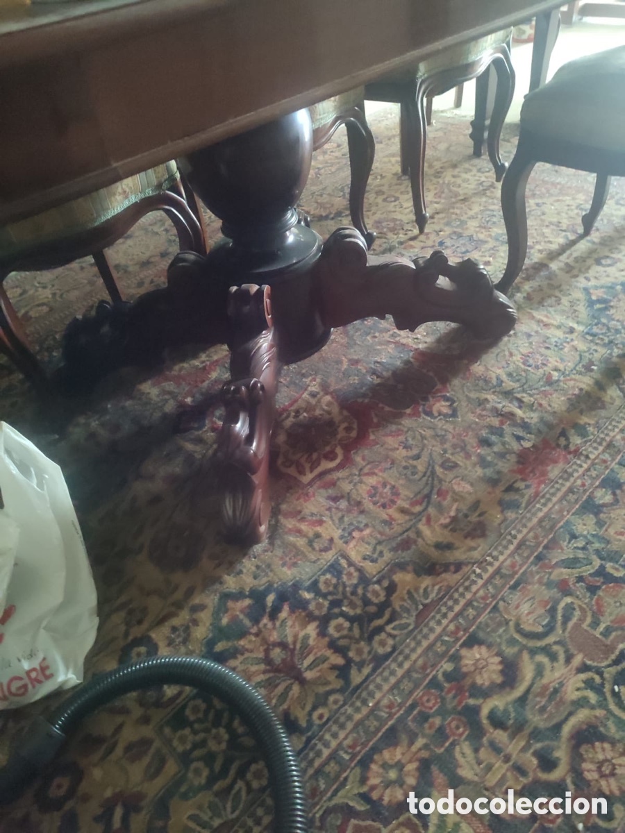 Antig&uuml;edades: Mesa de comedor Caoba - Foto 3