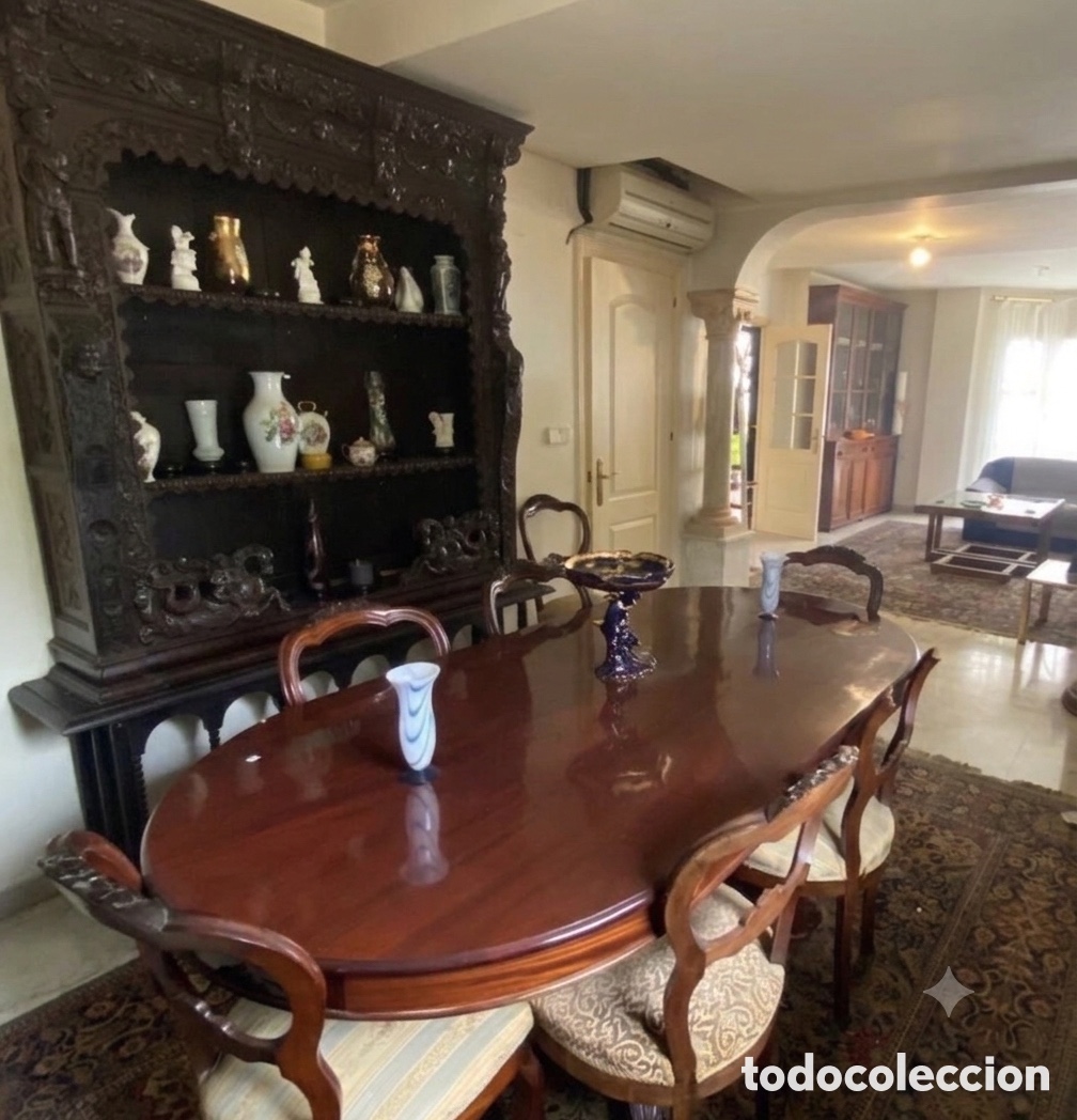 Antig&uuml;edades: Mesa de comedor Caoba - Foto 1