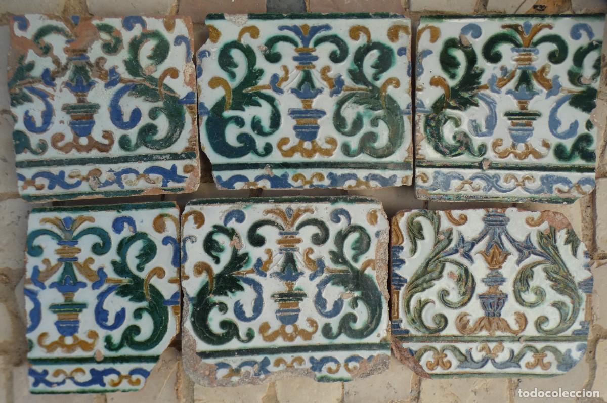 Oggetti Antichi: Azulejo, Azulejos Espa&ntilde;ol, Toledo siglo 16