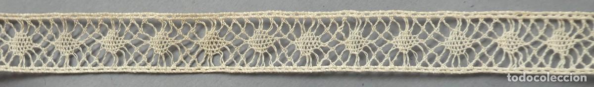 Oggetti Antichi: ANTIGUO ENTREDOS DE ENCAJE DE BOLILLO 7,4M. PPIO.S.XX