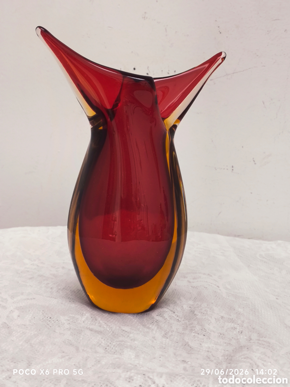 Antig&uuml;edades: Murano, obra de Flavio Poli para Seguso Vetri d'Art, de la influyente &eacute;poca de los a&ntilde;os 50 y 60.