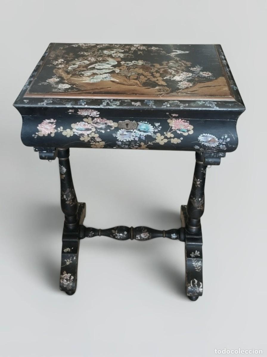 Oggetti Antichi: Bonito costurero S. XIX De estilo oriental