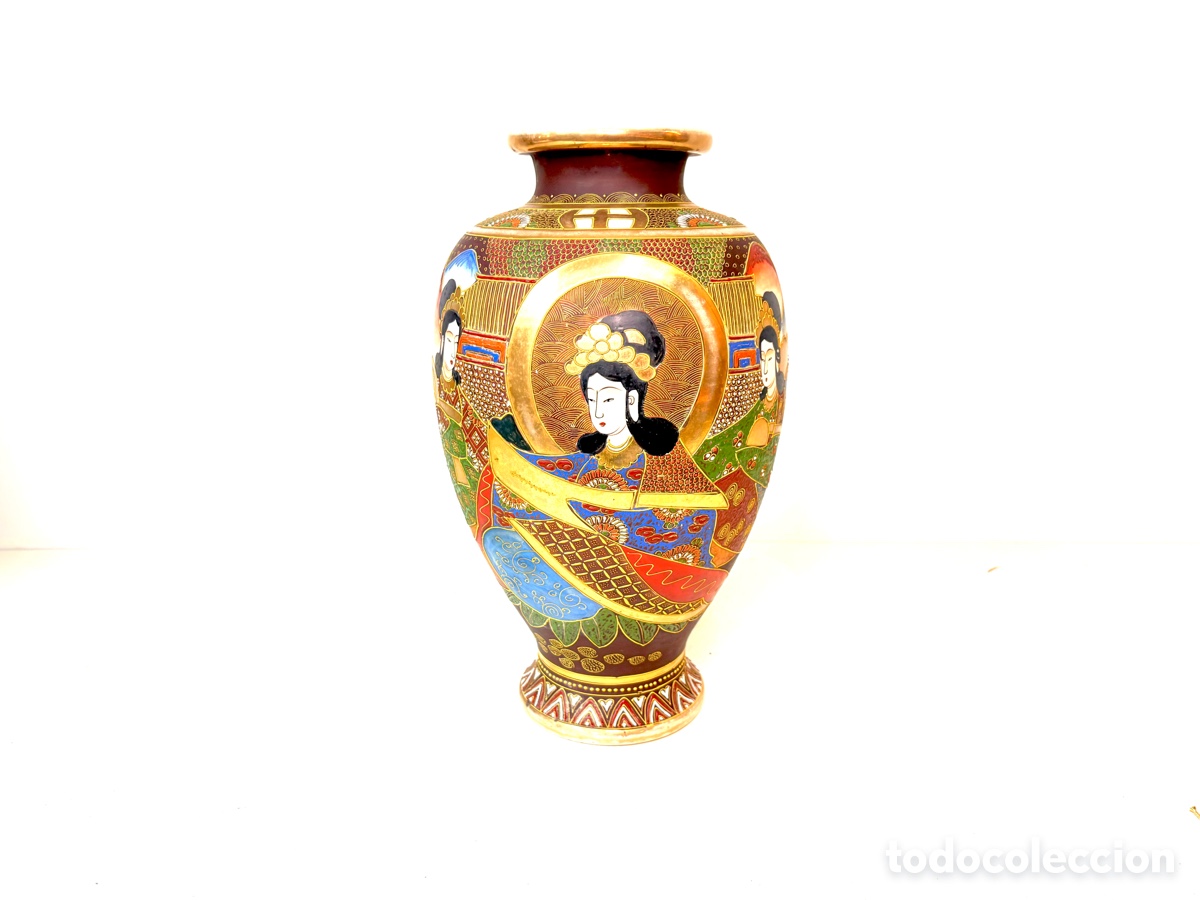 Antig&uuml;edades: Jarr&oacute;n Satsuma Moriage Jap&oacute;n 1920&rsquo;s
