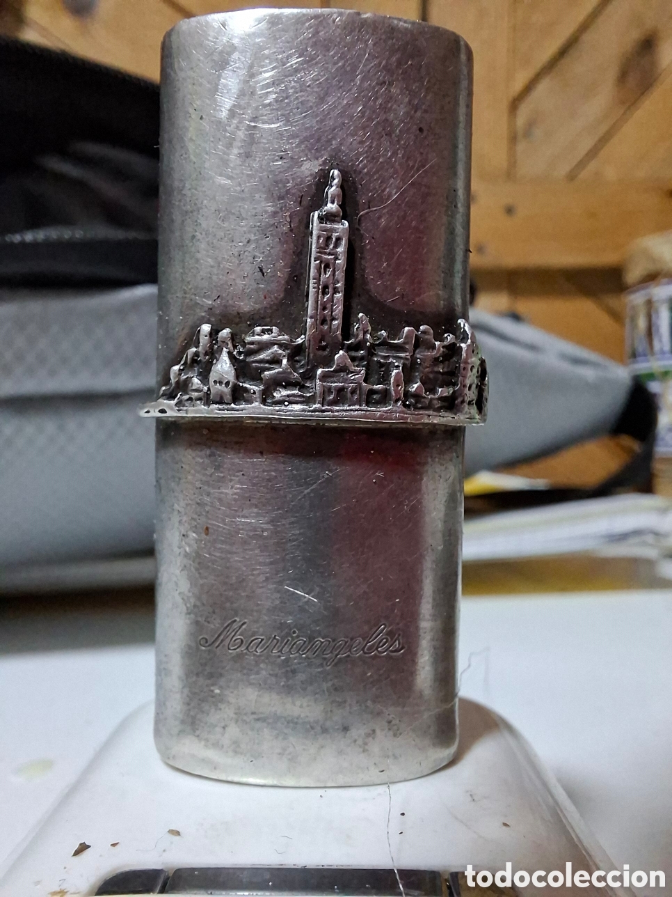 Antig&uuml;edades: Funda de mechero de plata