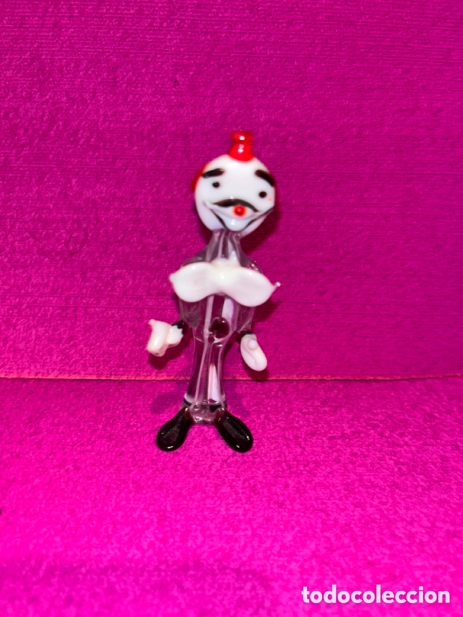 Antiquit&auml;ten: Figura payaso cristal Murano