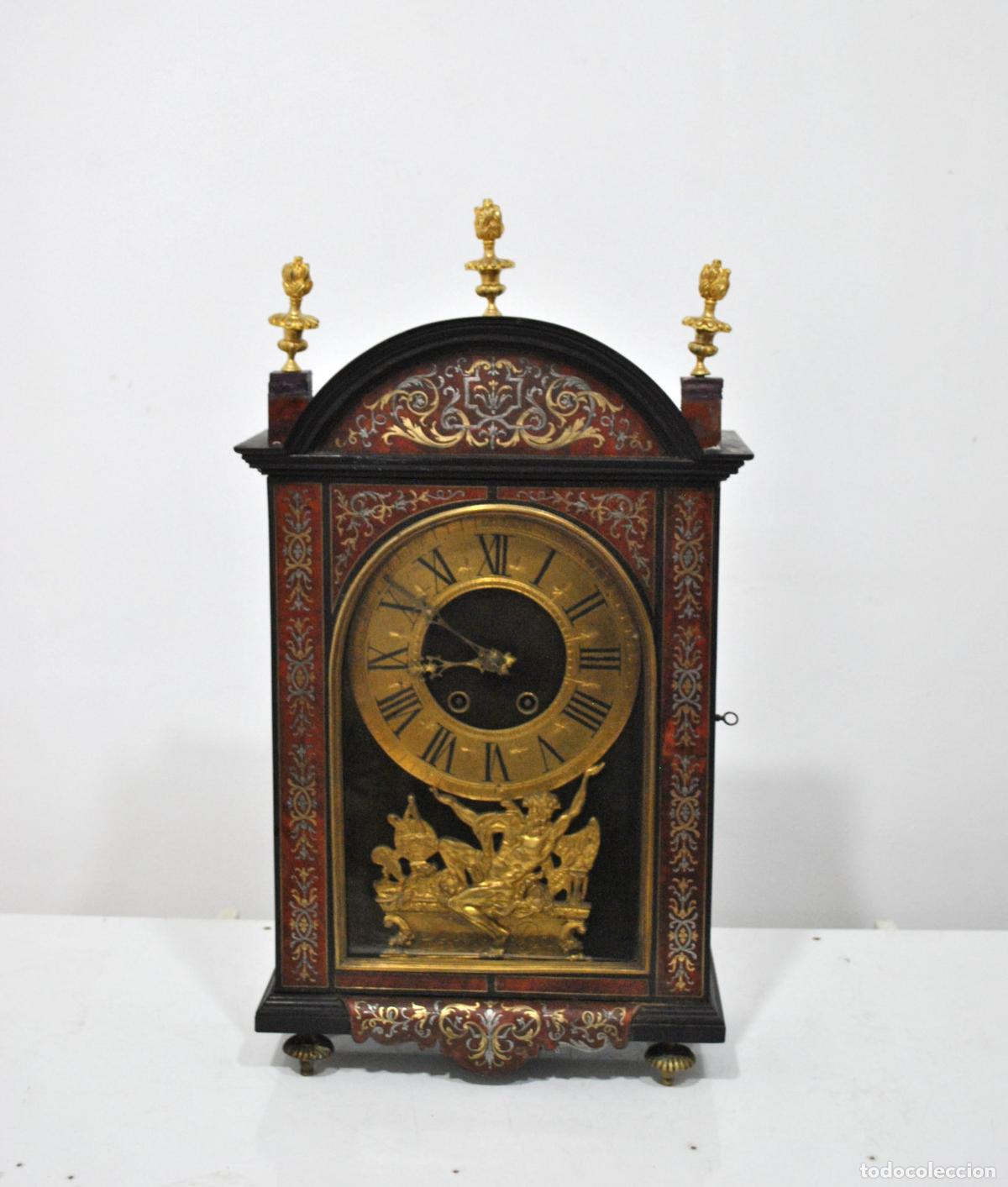 Antig&uuml;edades: Reloj Napoleon III ebonizado y boulle