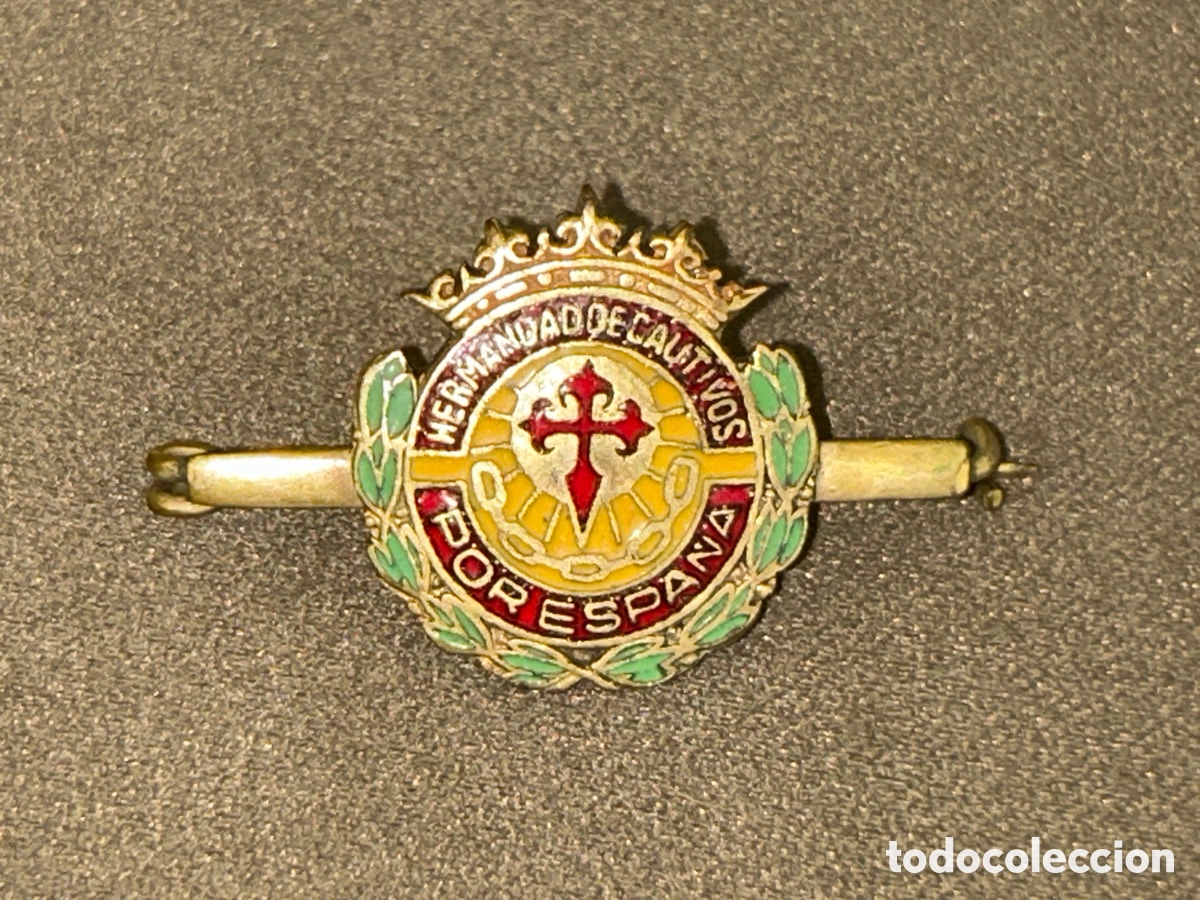 Antig&uuml;edades: MEDALLA, INSIGNIA DE IMPERDIBLE HERMANDAD DE CAUTIVOS POR ESPA&Ntilde;A - CABALLEROS DE ESPA&Ntilde;A