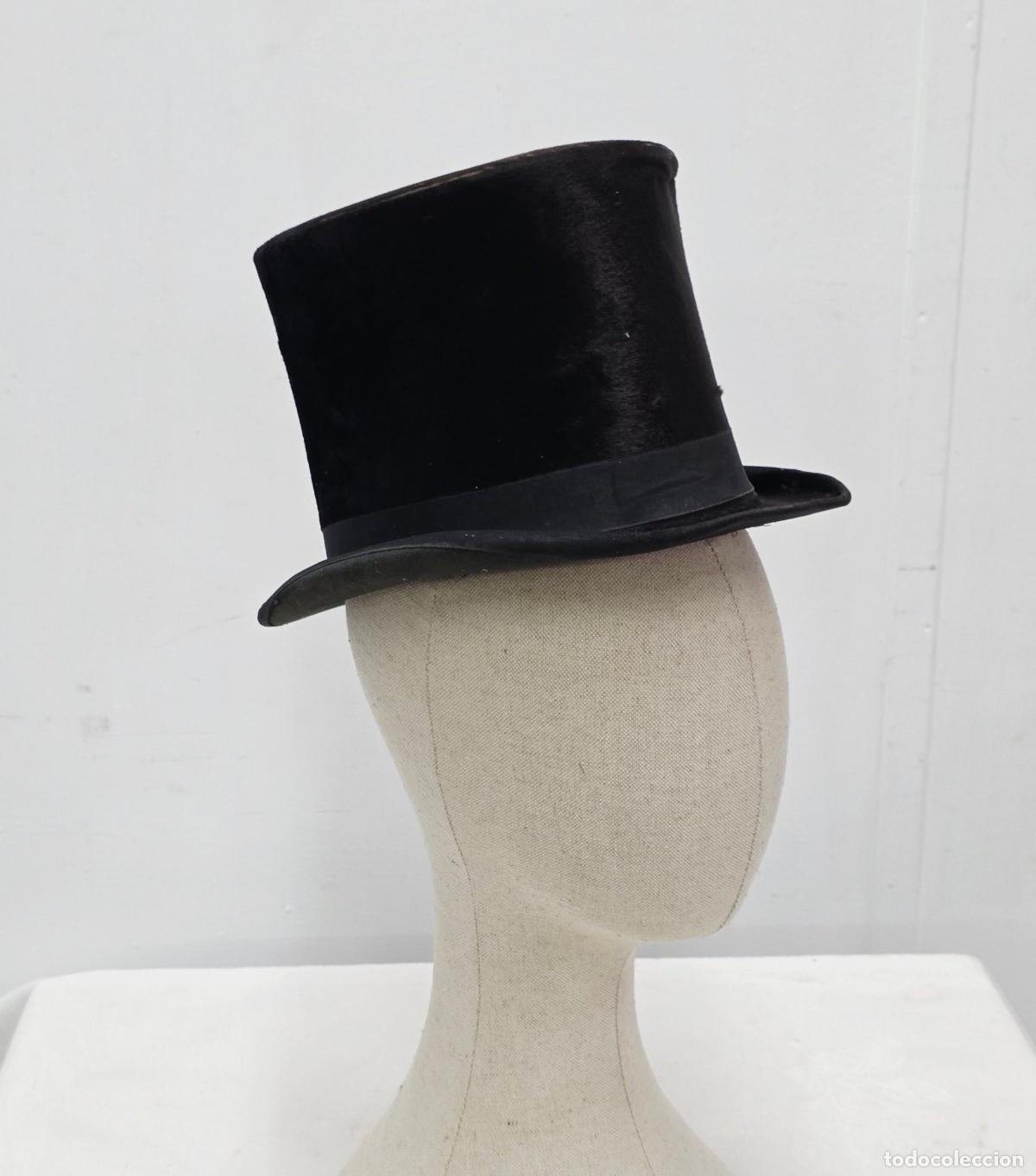 Antig&uuml;edades: Sombrero de copa o chistera pelo natural