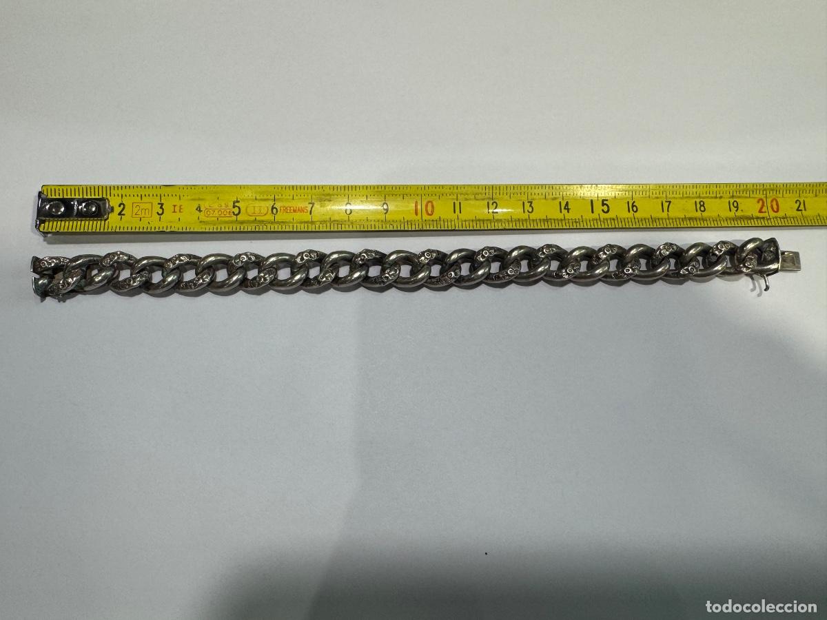 Antig&uuml;edades: PULSERA DE PLATA CON CONTRASTE (G) - Foto 1