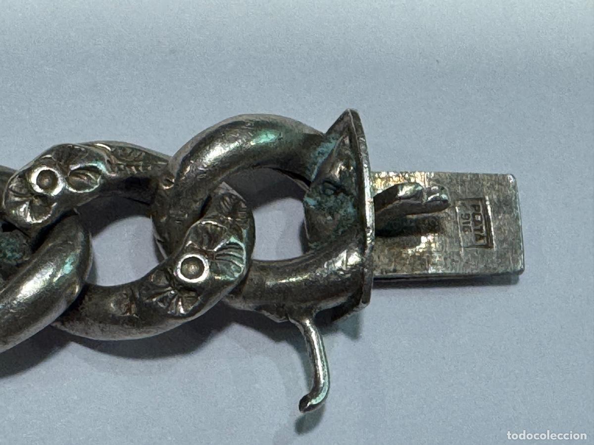 Antig&uuml;edades: PULSERA DE PLATA CON CONTRASTE (G) - Foto 3