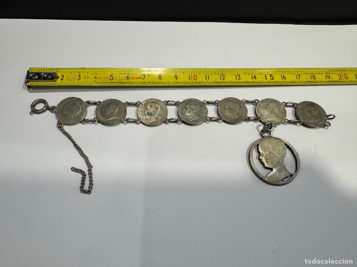 Antig&uuml;edades: PULSERA DE PLATA CON CONTRASTE (G)