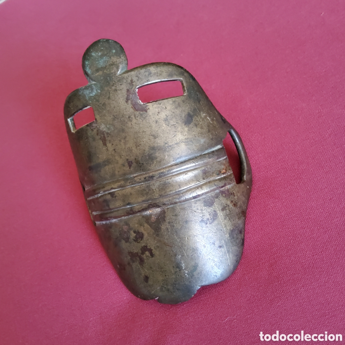 Antig&uuml;edades: ANTIGUA MUSEROLA DE BRONCE PARA CABALLO - Foto 2