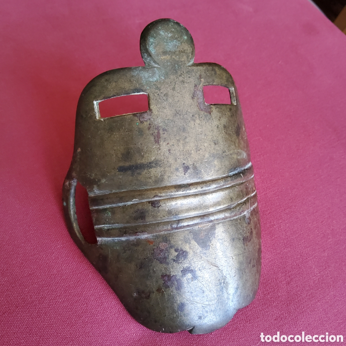 Antig&uuml;edades: ANTIGUA MUSEROLA DE BRONCE PARA CABALLO - Foto 3