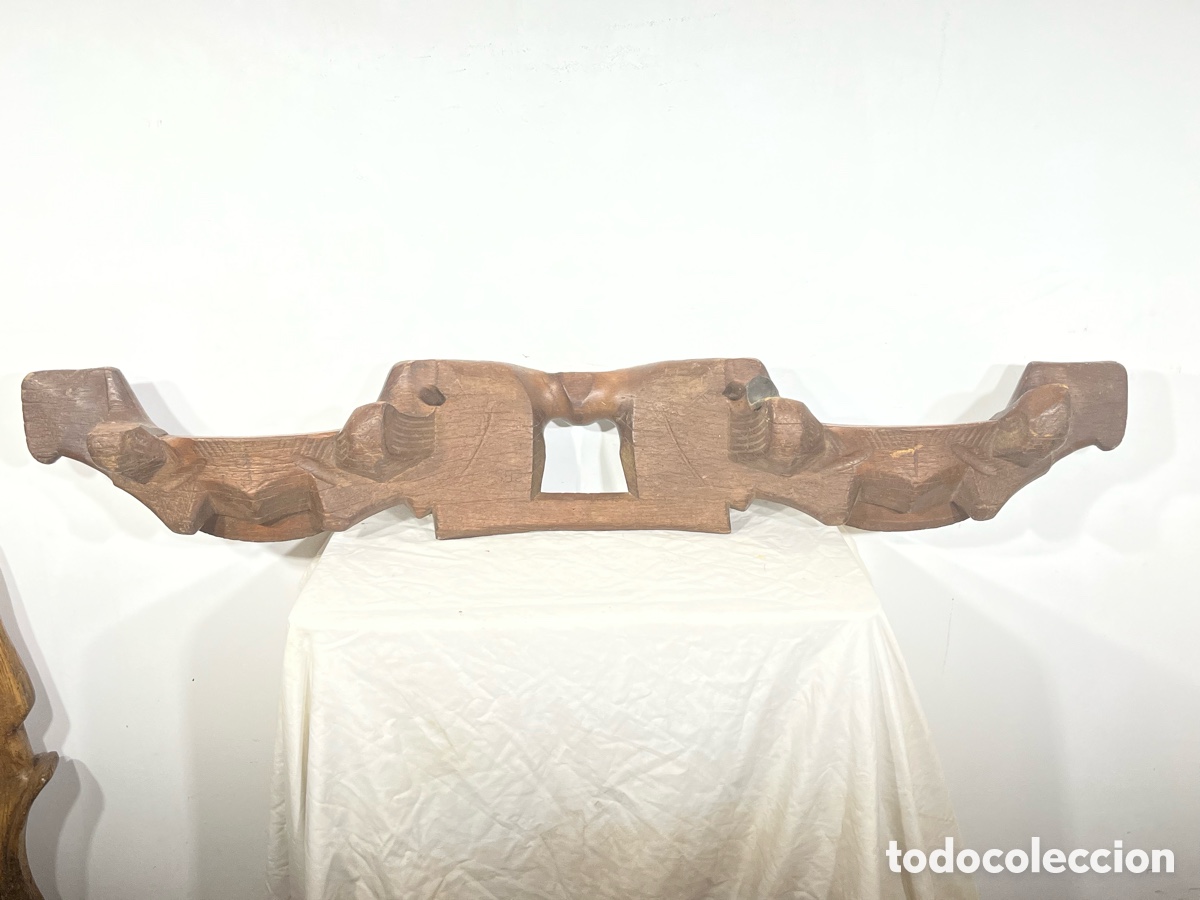 Antig&uuml;edades: Antiguo yugo de madera maciza. A/J