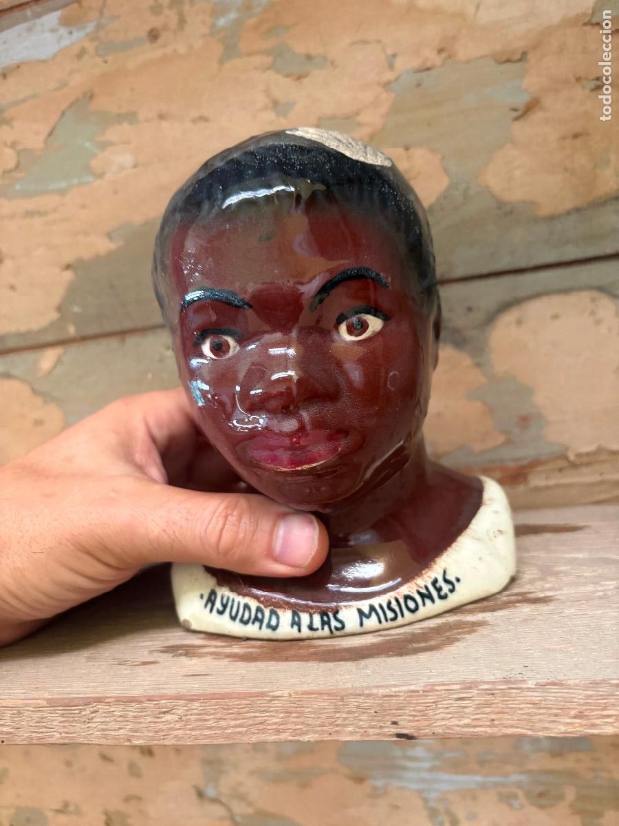 Antig&uuml;edades: Hucha ayudad a las misiones domund antigua